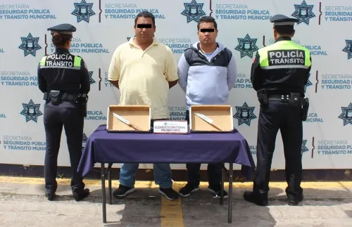 Rescata SSPTM de Puebla a víctima de privación ilegal de la libertad; hay dos hombres detenidos
