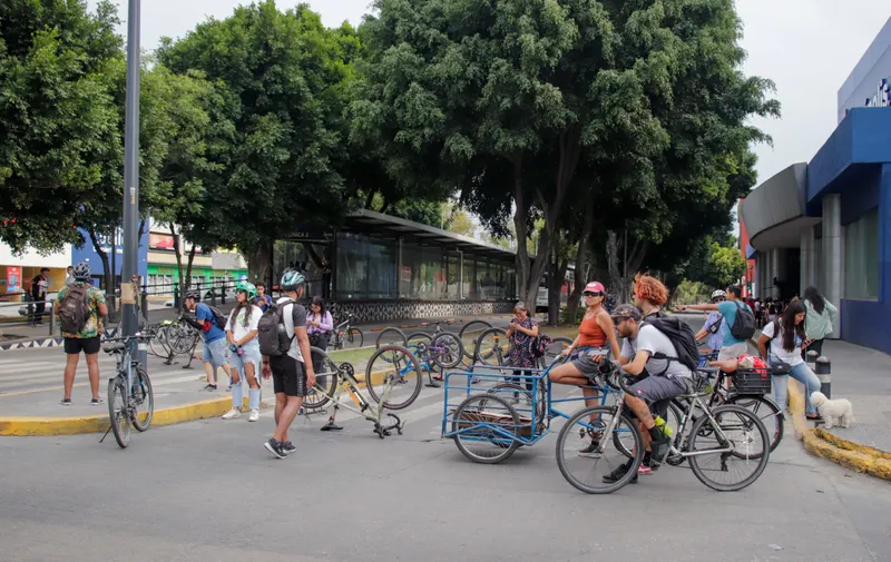 protesta ciclista