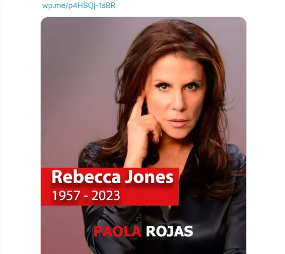 Reacciones muerte Rebeca Jones
