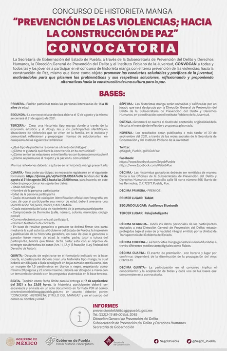 Convoca SEGOB a concurso juvenil de historieta