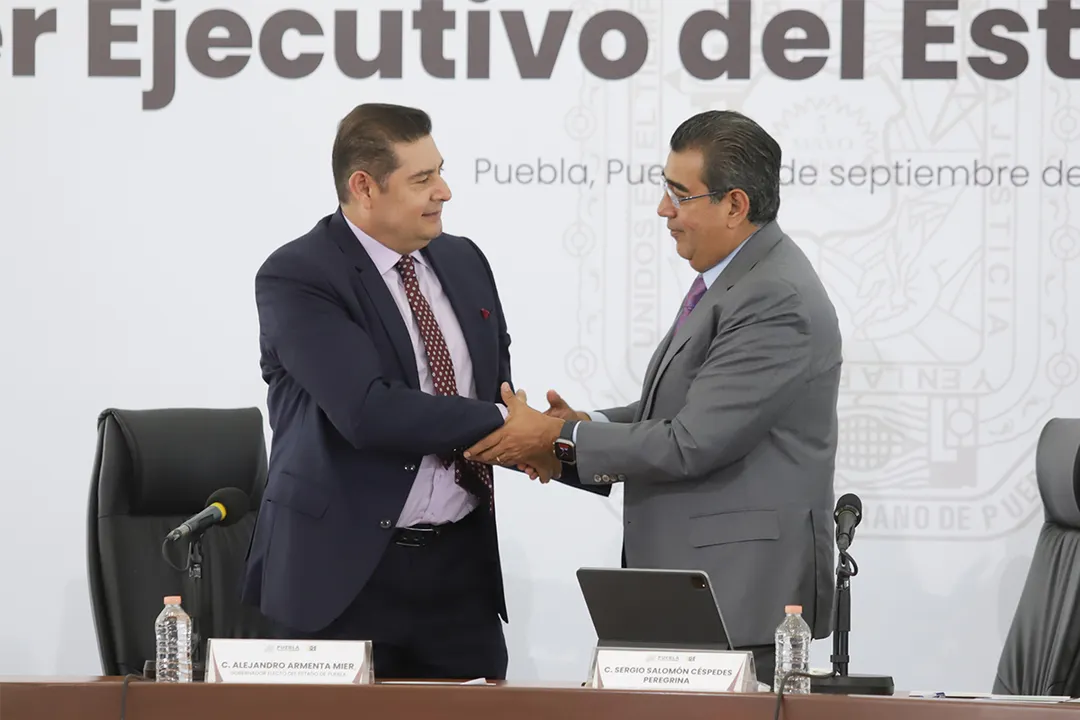 Inician Sergio Salomón y Alejandro Armenta proceso de transición del poder ejecutivo