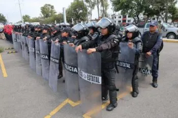 Despliegan operativo con más de mil 760 elementos por partido México vs. Ghana en Puebla
