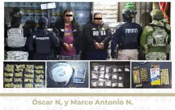 FGE desmantela narco-punto en Texmelucan: dos detenidos y droga incautada
