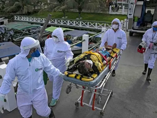 Brasil registra más de mil muertes de Covid-19 ; se acerca a 25 mil