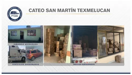 Fiscalía Puebla recuperó en San Martín un tractocamión y mercancía robada