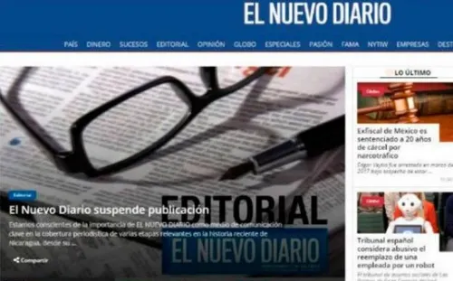 Cese de publicación de El Nuevo Diario de Nicaragua, una vergüenza para el mundo libre: SIP