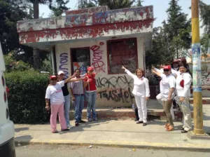 Abandono de caseta de vigilancia denuncian habitantes de Solidaridad