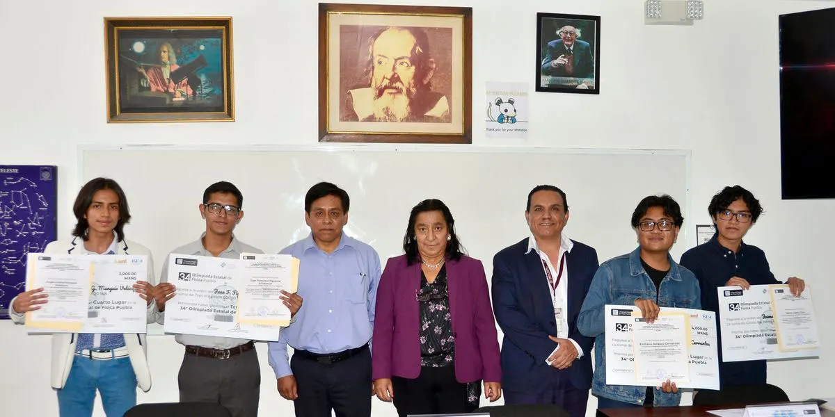 Ganadores Xxxiv Olimpiada Estatal De Fisica Puebla