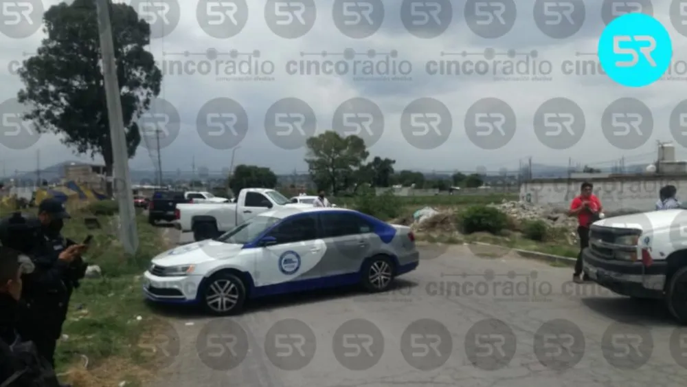 Se enfrentan a balazos policías y huachigaseros en Texmelucan