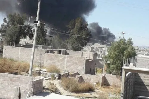 Reportan incendio en municipio de Chimalhuacán a la altura de Texcoco