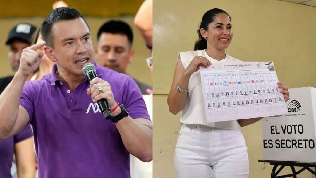 Ecuador se prepara para una segunda vuelta presidencial entre Daniel Noboa y Luisa González el 13 de abril