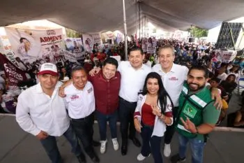Agua potable y obra comunitaria para las juntas auxiliares de Puebla: Armenta