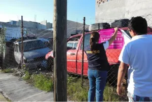 SSP realizó operativo de revisión a establecimientos de venta de autopartes en Puebla