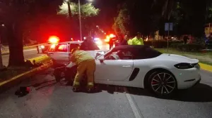 Chofer de auto de lujo salvó a hijo de gasolinero de culpa por accidente