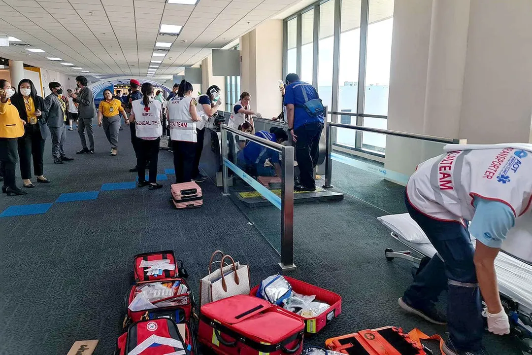 Aeropuerto Don Mueang Tailandia Accidente Pasajera