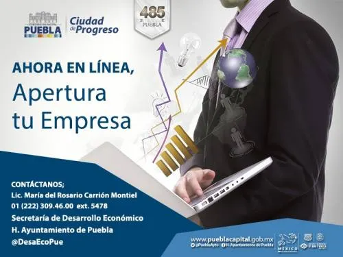 Apertura tu negocio en el portal web del Ayuntamiento de Puebla