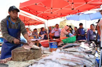 Incrementan precios de mariscos hasta 15 pesos en la 18 Poniente por temporada de Semana Santa