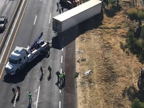 VIDEO: Tráiler sin frenos choca contra 8 autos en la México-Puebla