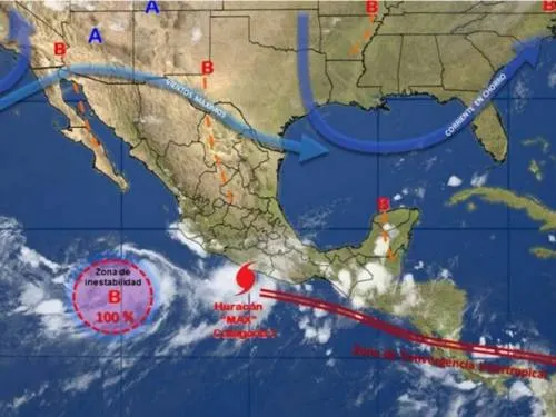 “Max” toma fuerza y ya es huracán; está frente a Guerrero