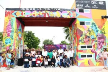 Inaugura gobierno estatal mural histórico en Cuayuca de Andrade