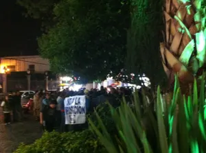 Panistas marchan en Texmelucan contra imposición de candidatos