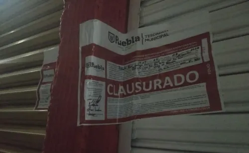 Ejecutaron Gobierno Federal y Municipal de Puebla operativo cerbero contra negocios irregulares