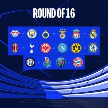 Ya están listos los cruces de octavos de final en la UEFA Champions League