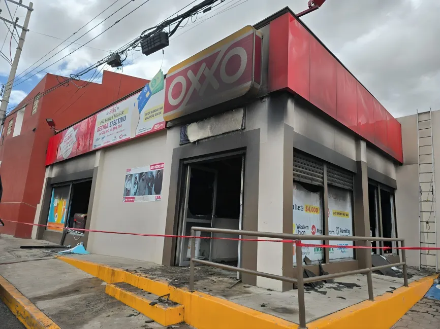 Oxxo quemado