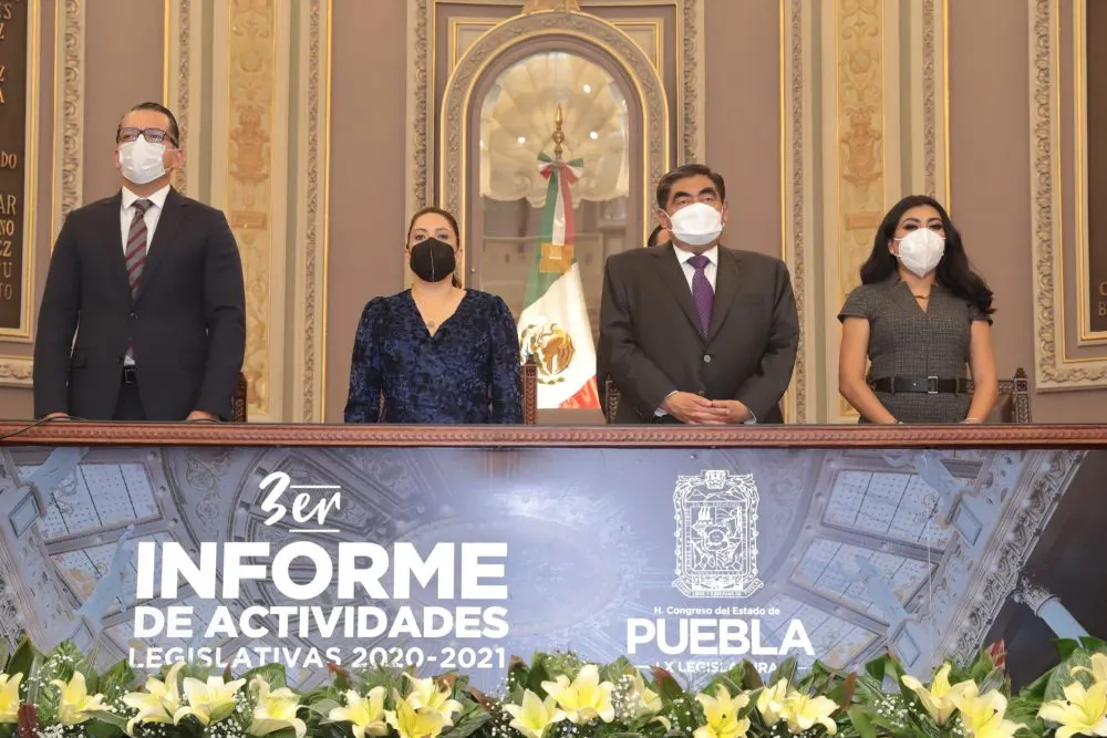 LX Legislatura garantizó la vida institucional y pública de Puebla: MBH