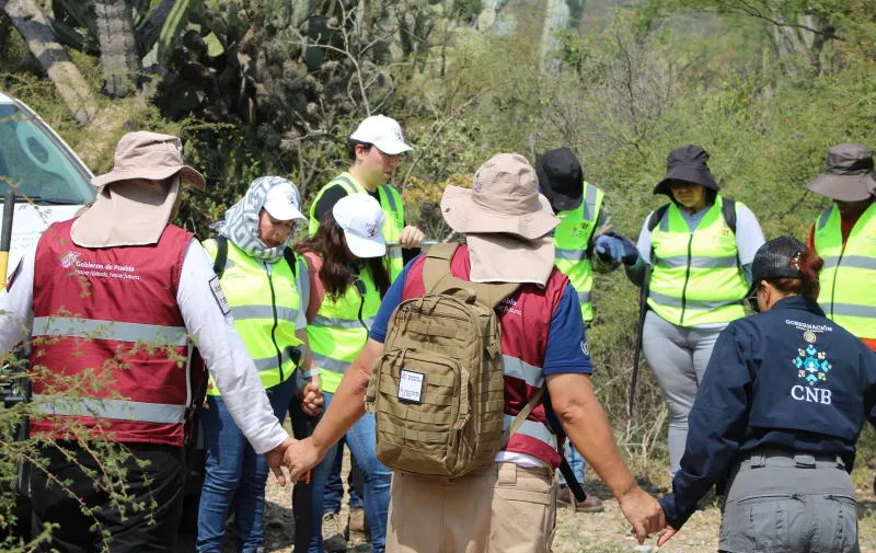 Realiza Gobierno del Estado búsqueda de personas desaparecidas en Ajalpan