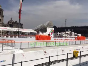 Pista de hielo suspende actividades por precontingencia ambiental