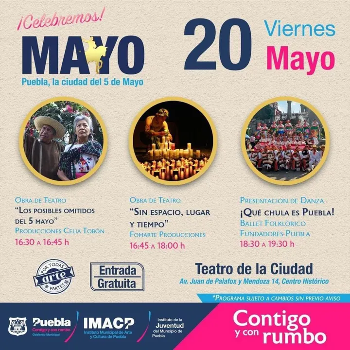 Ayuntamiento de Puebla continúa brindando actividades culturales para disfrutar en fin de semana