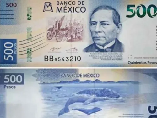 ¡Viva México! Billete de 500 entre los más bonitos del mundo
