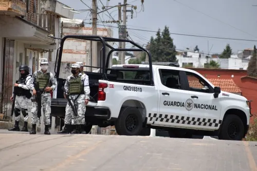 GN despliega operativo en San Matías Cocoyotla en busca de armas y explosivos