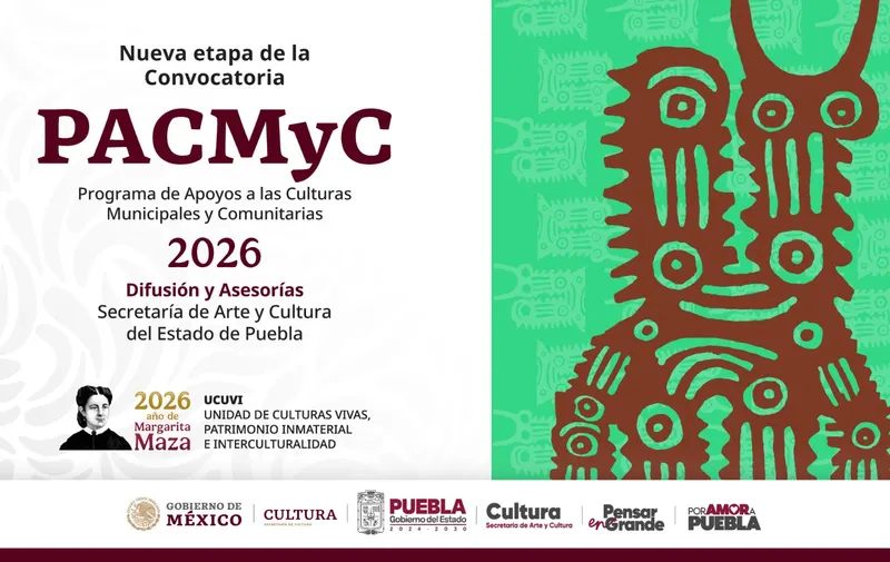 Secretaría de Arte y Cultura de Puebla inicia asesorías en municipios para impulsar proyectos del PACMyC 2026