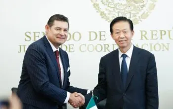 Armenta genera alianzas con potencias mundiales a favor de México, recibe al vicepresidente de China, Xiao Jie