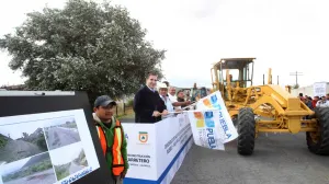Moreno Valle dio el banderazo de la reconstrucción del entronque carretero Puebla-Xalapa Alchichica