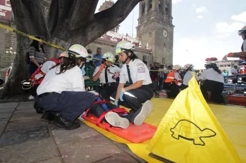 Video: Se suman 25 mil poblanos a simulacro de sismo organizado por ayuntamiento de Puebla