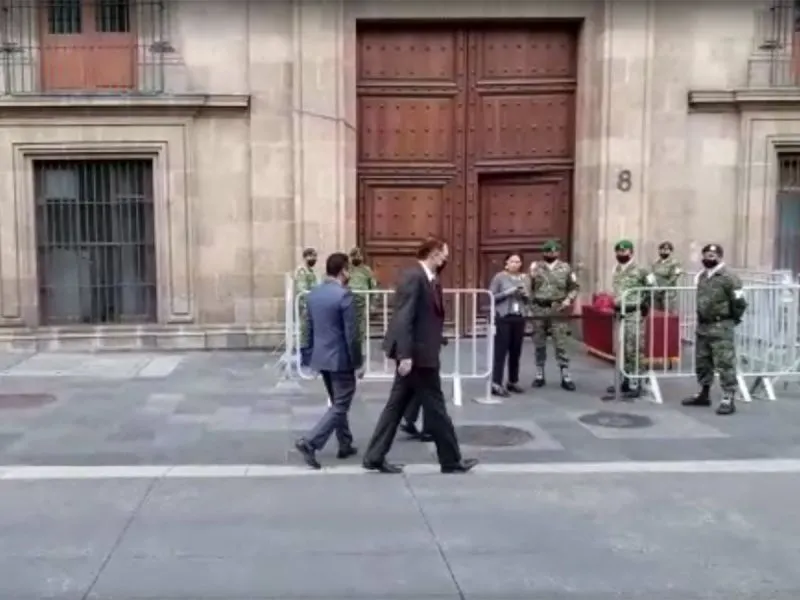 AMLO se reúne con Mauricio Kuri en Palacio Nacional