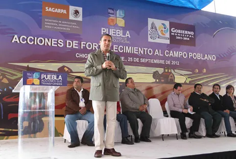 Puebla recibe recursos de la Sagarpa para impulsar el desarrollo del campo