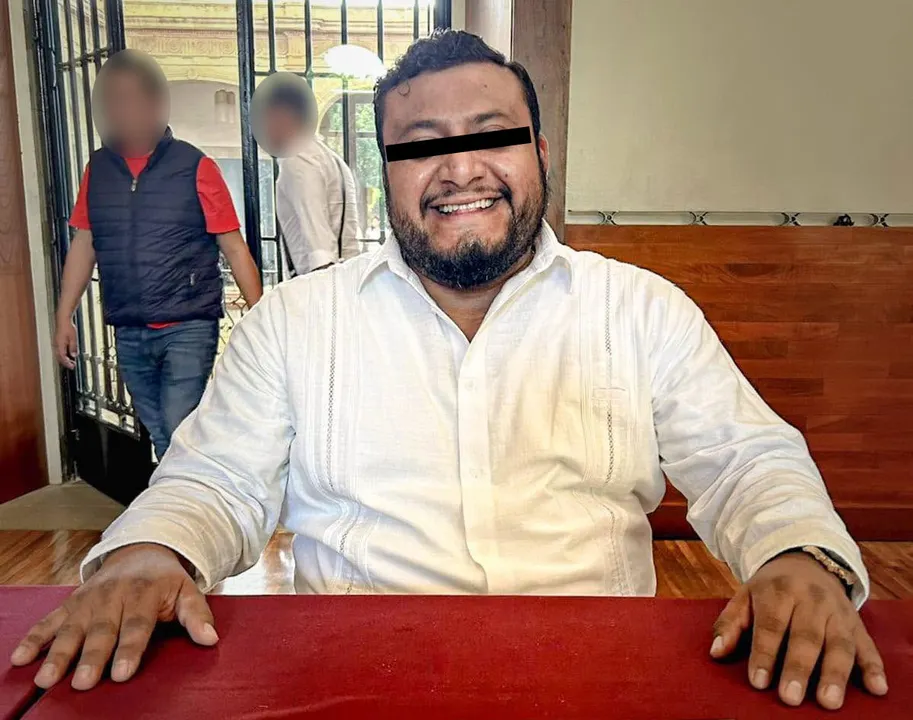 Miguel N., presidente municipal de Juchitán, Oaxaca, detenido por extorsión agravada. Foto: Especial