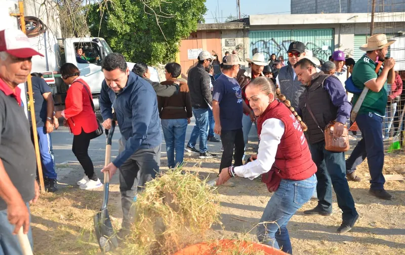 Olga Romero impulsa la faena comunitaria en Puebla junto al gobernador Alejandro Armenta
