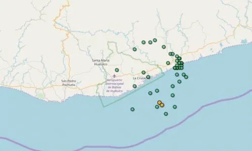 Un “enjambre sísmico” de 42 temblores afecta las costas de Oaxaca