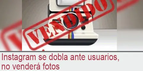 Instagram se dobla ante usuarios, no venderá fotos