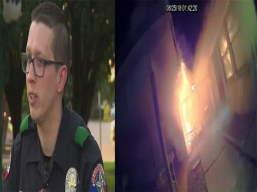 Policía salva a seis niños de morir en terrible incendio