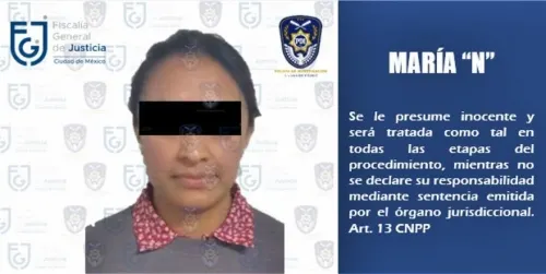 Aprehende FGJCDMX a una mujer buscada, tras accidente de RMV y MEA