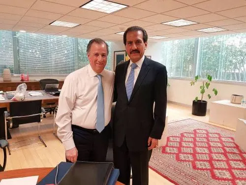 Rector de la BUAP Alfonso Esparza se reúne con Antonio Meade