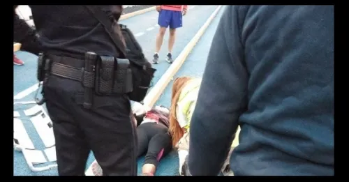 Solo dos policías vigilan la ciclopista donde fue asesinada la corredora
