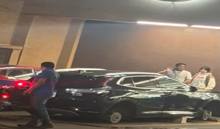 Roban las cuatro llantas de camioneta estacionada en bulevar Forjadores