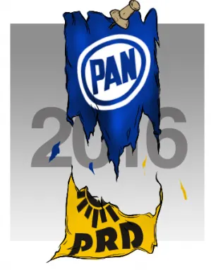 Comienzan a caerse los alfileres de la alianza PAN-PRD